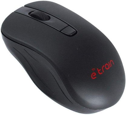 Etrain MO500 | Wireless Optical Mouse | 2.4GHz Connectivity | 1200 DPI Sensor | Plug & Play Design for Laptop & PC | Black