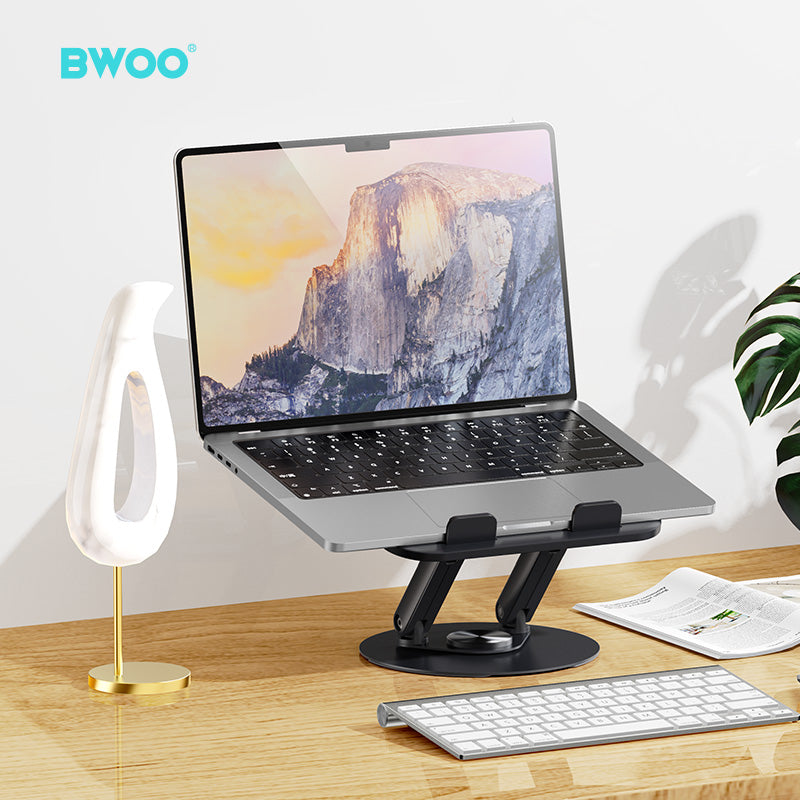 BWOO Aluminum Alloy Foldable Desktop Tablet Holder 360° Rotating ZJ131