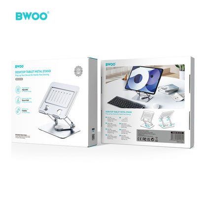 BWOO Adjustable Metal Laptop Stand with 360 Rotation Base  ZJ142