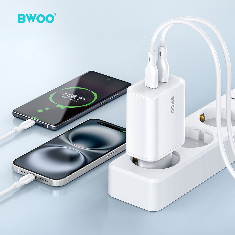 35W USB-C Dual Ports Fast Charger 2 in 1 BO-CDA206
