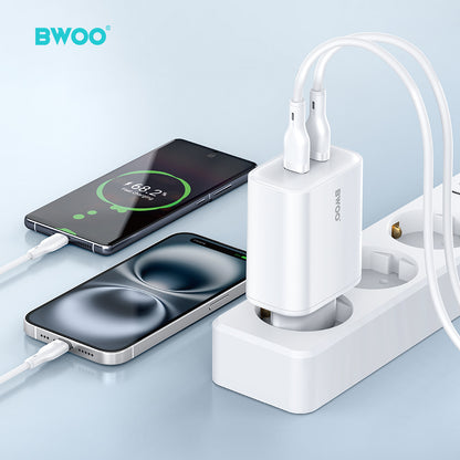 35W USB-C Dual Ports Fast Charger 2 in 1 BO-CDA206
