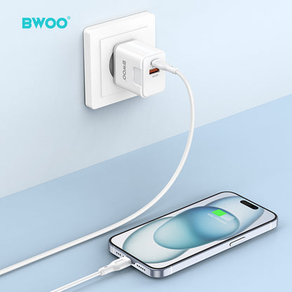 BWOO  Kit Charger + Type-C to Type-C 20W EU CDA157C-C CDA 157CC