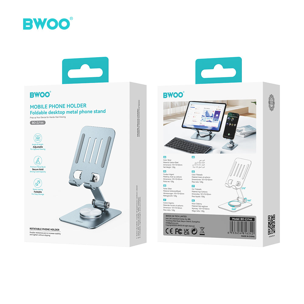 BWOO Adjustable Phone Stand with 360 Rotation Rotation Base  ZJ144