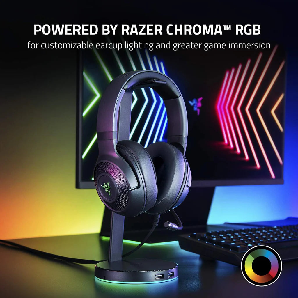 Razer Kraken X Wired Gaming Headset – 7.1 Surround Sound, Ultra-Light, Black