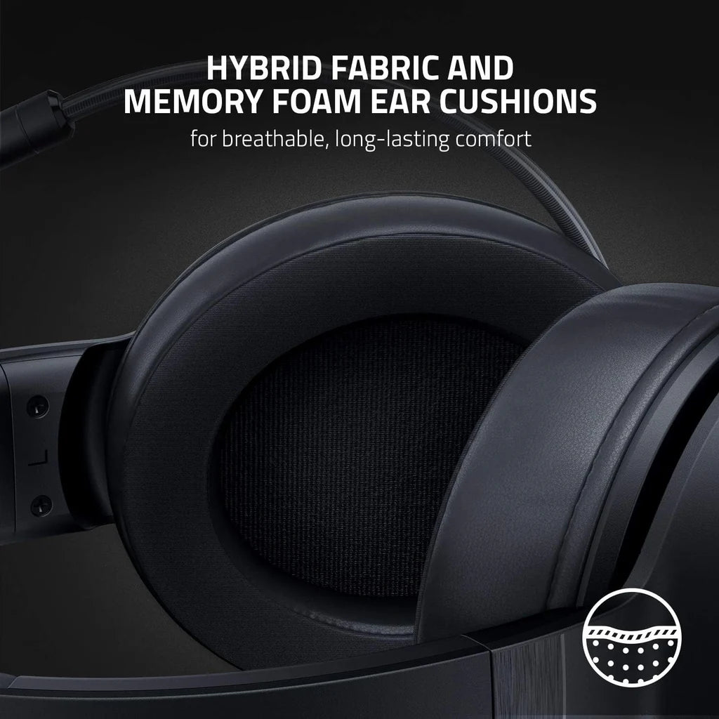 Razer Kraken X Wired Gaming Headset – 7.1 Surround Sound, Ultra-Light, Black