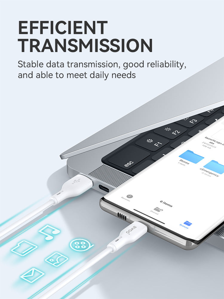 BWOO USB-A to MICRO Charging Data Cable 12W 1MX286V