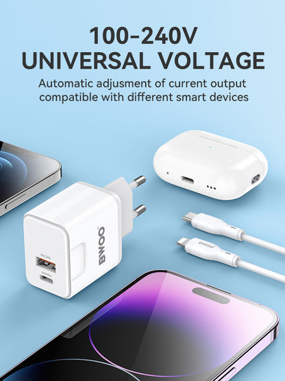 BWOO Kit Charger + Type-C to Type-L 20W EU CDA157C-L	CDA 157CL