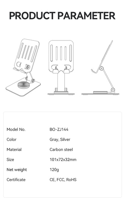 BWOO Adjustable Phone Stand with 360 Rotation Rotation Base  ZJ144