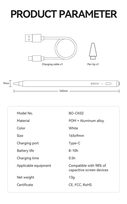 BWOO Stylus Pen for Touchscreen Compatible with Android CK02
