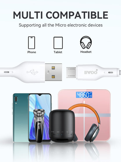 BWOO USB-A to MICRO Charging Data Cable 12W 1MX286V