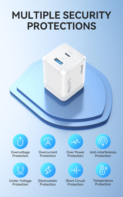 70W USB-C Dual ports GaN Charger BO-CDA224