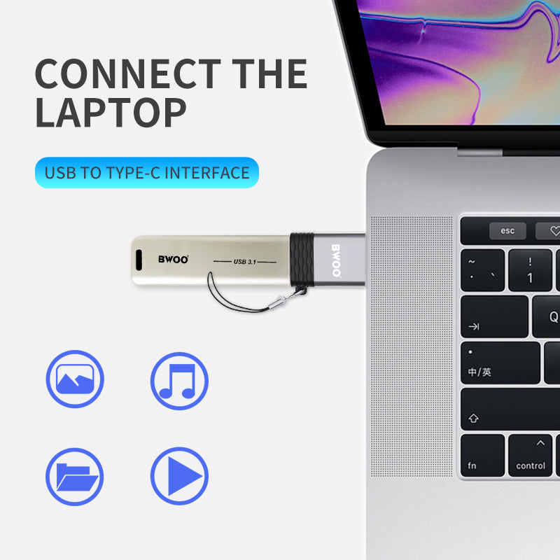 BWOO USB to USB-C OTG Adapter BZ-35