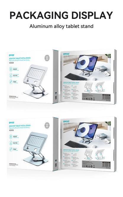BWOO Adjustable Tablet Stand with 360 Rotation Rotation Base  ZJ143