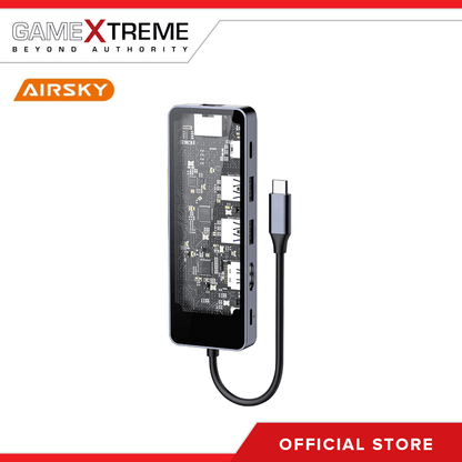 SN AirSky 10-in-1 USB-C Multiport Adapter & Docking Station HC-87