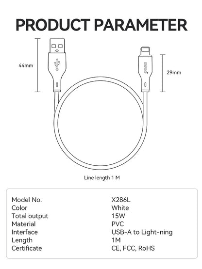 BWOO 2W 1M USB A To Micro USB Cable BO-X286L1