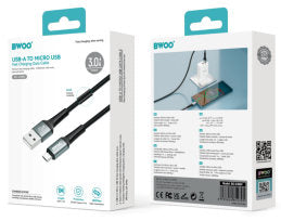BWOO USB A to MICRO Fast Charging Cable PD  Nylon 1M X288V