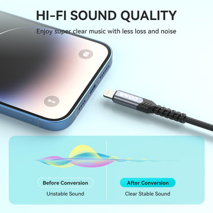 BWOO Lightning to 3.5mm Audio Cable  AUX068