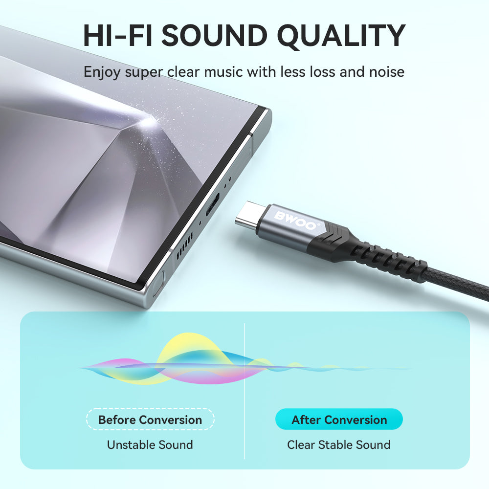 BWOO USB-C to 3.5mm Audio Cable AUX066