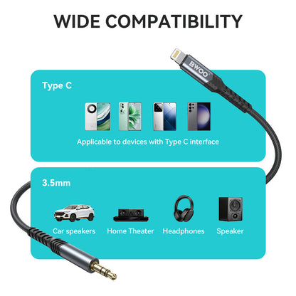 BWOO USB-C to 3.5mm Audio Cable AUX066