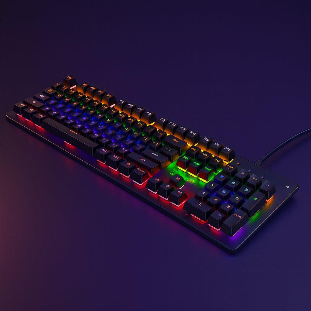 R8 1035 Professional Wired Mechanical Switches RGB Gaming Keyboard