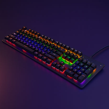 R8 1035 Professional Wired Mechanical Switches RGB Gaming Keyboard