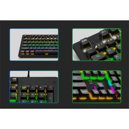 R8 1035 Professional Wired Mechanical Switches RGB Gaming Keyboard