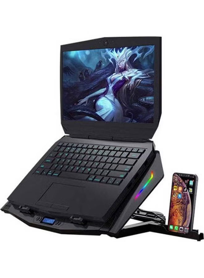 ST-Standard ICE-07 RGB Gaming Laptop Cooling Pad with Mobile Holder