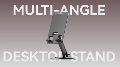 BWOO Aluminum Alloy Foldable Desktop Phone Holder 360° Rotating ZJ132