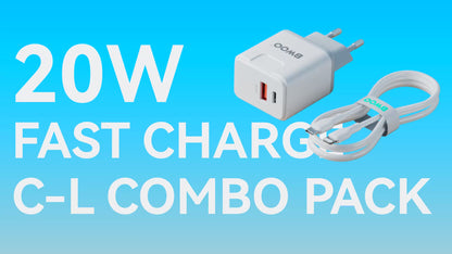 BWOO Kit Charger + Type-C to Type-L 20W EU CDA157C-L	CDA 157CL