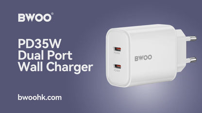 35W USB-C Dual Ports Fast Charger 2 in 1 BO-CDA206