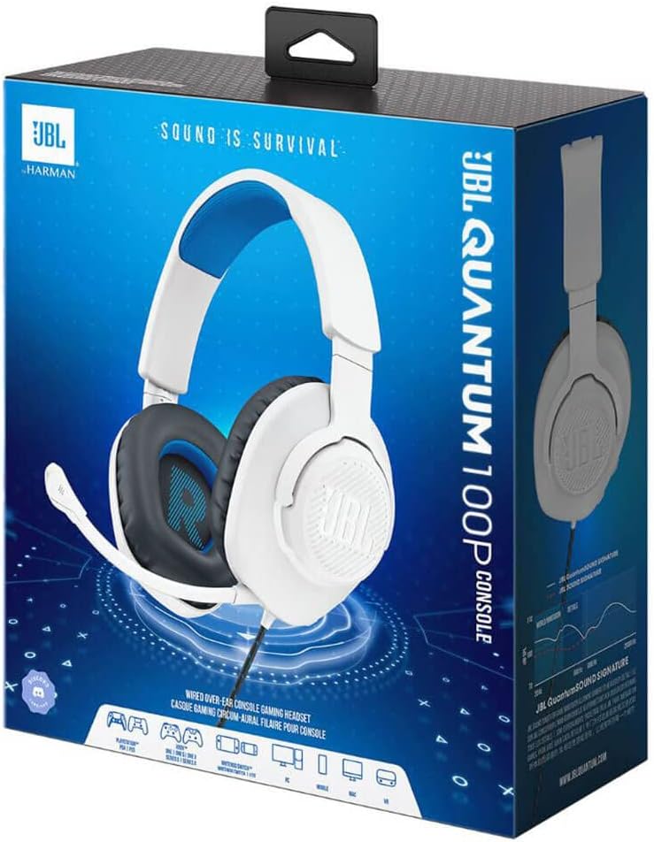 JBL Quantum 100X-100P Wired Over-Ear Gaming Headset